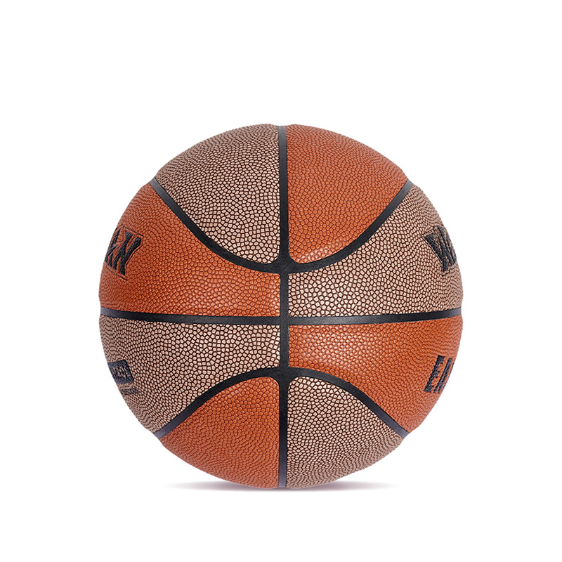 Tilpasset logo Fargeblokkert fuktighetsabsorberende PU Leather Soft Basketball Ball for Teen Adult