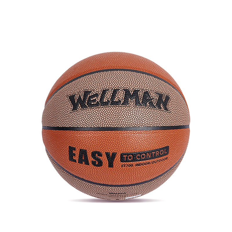 Tilpasset logo Fargeblokkert fuktighetsabsorberende PU Leather Soft Basketball Ball for Teen Adult
