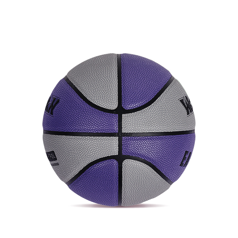 Tilpasset logo Fargeblokkert fuktighetsabsorberende PU Leather Soft Basketball Ball for Teen Adult