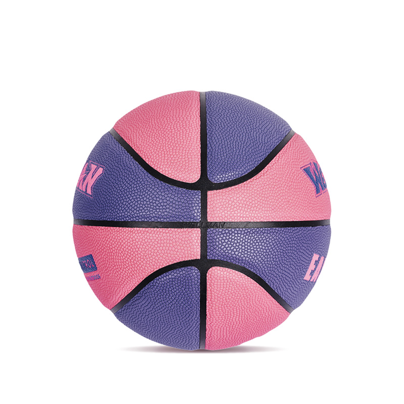Tilpasset logo Fargeblokkert fuktighetsabsorberende PU Leather Soft Basketball Ball for Teen Adult