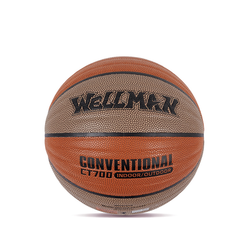 Slitesterk bølgeutforming Great Grip Moisture-Absorbering PU Leather Basketball Ball innendørs/utendørs bruk